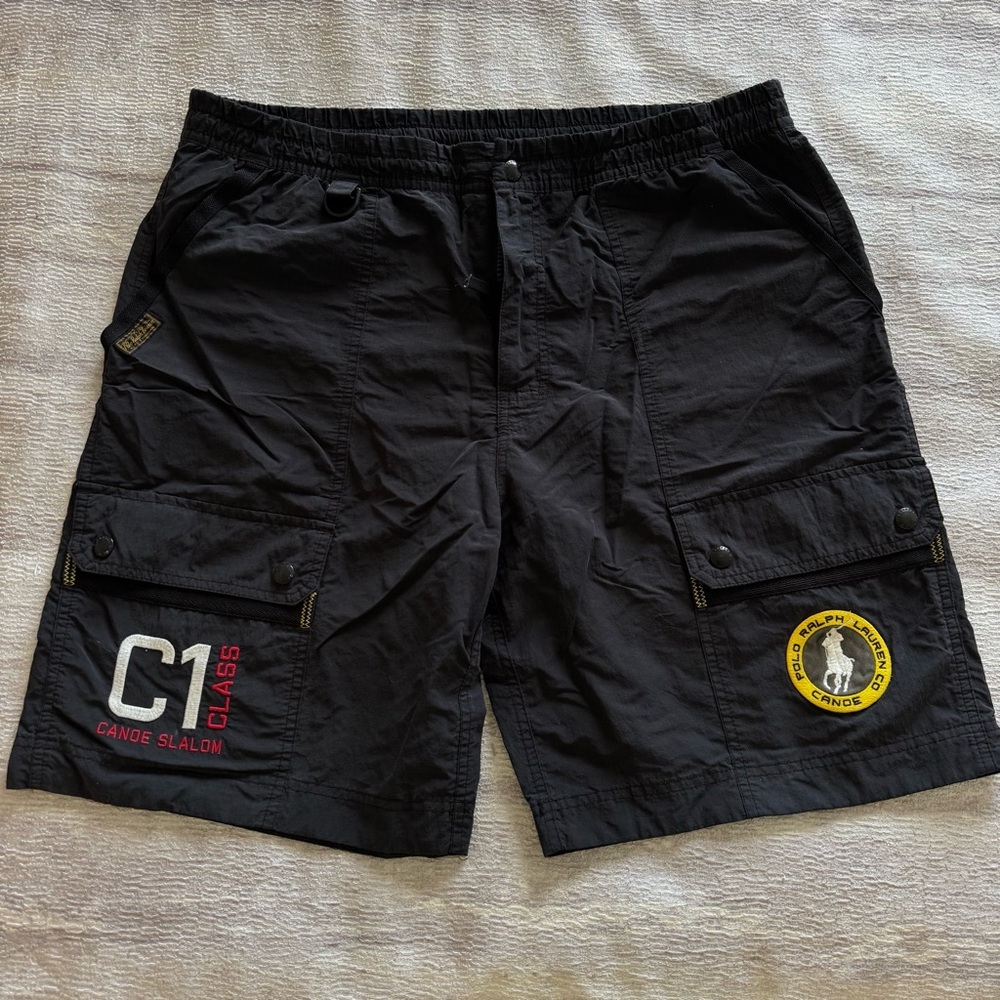 Polo by Ralph Lauren Black Cargo Shorts, Size XL